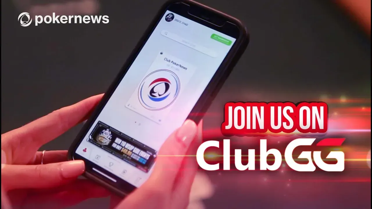 Video preview: a phone showing the ClubGG Club tab, from the PokerNews guide to joining a club